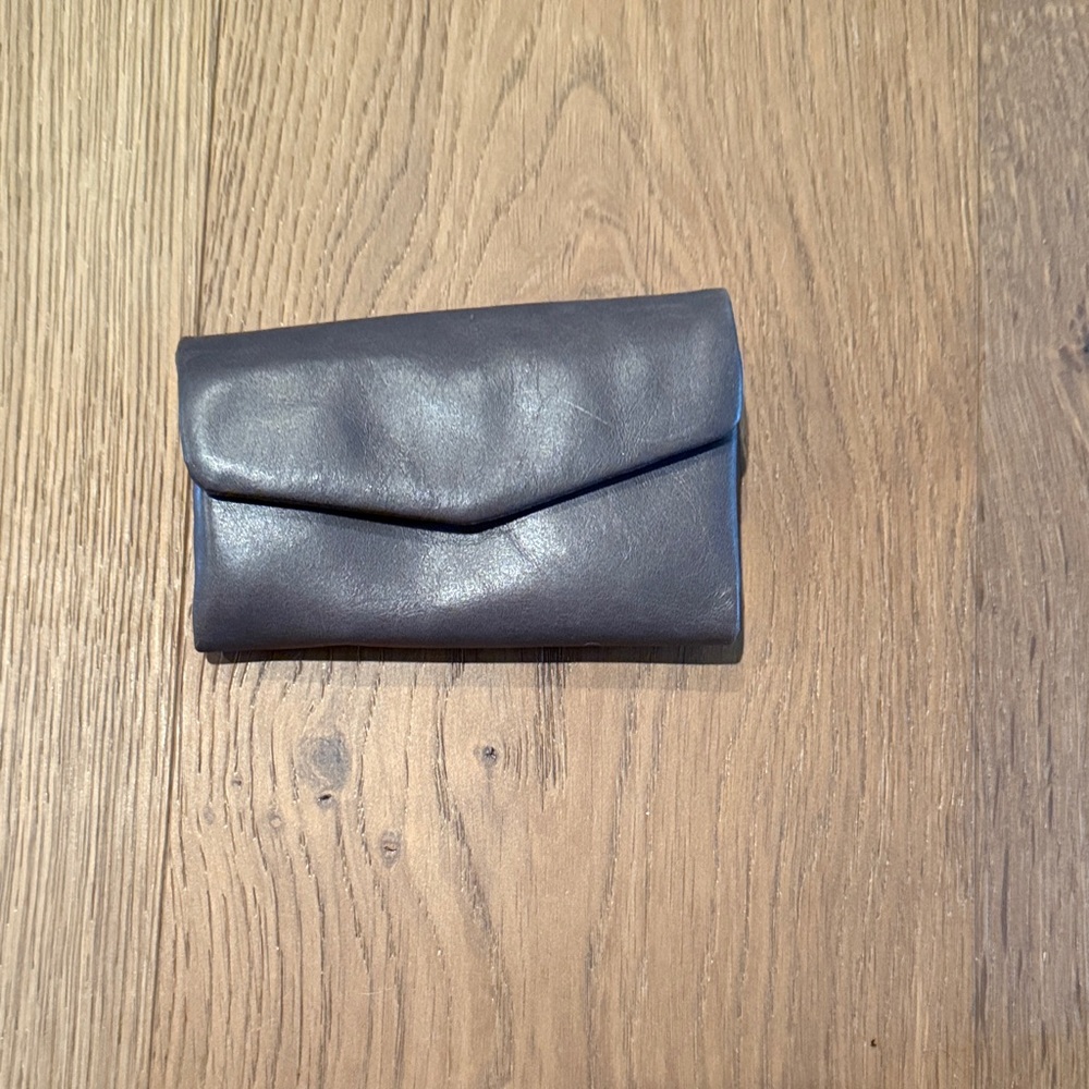 Hobo Gray Leather Wallett